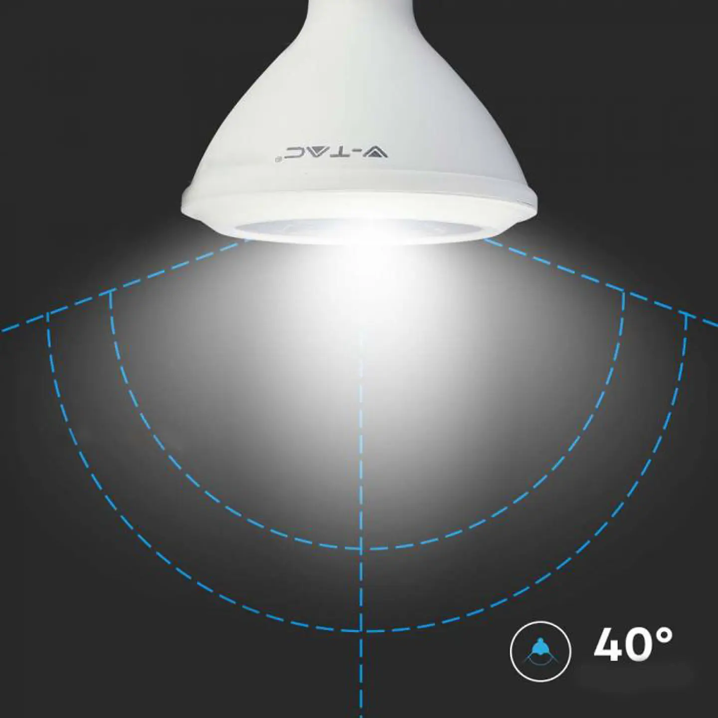 LED Bulb PAR38 Samsung Chip 12.8W 3000K E27 V-TAC 5