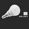 Bombilla LED Chip Samsung 5.5W 4000K E14 P45 V-TAC