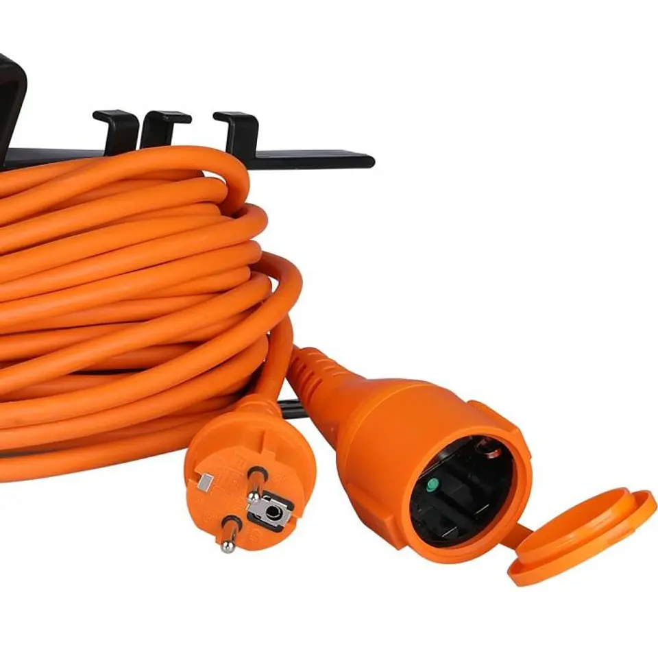 Extension cable 3G1.5mm² X 30m 1 way 16A IP44 V-TAC 1