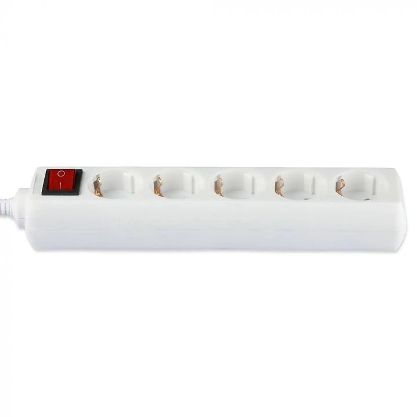 Base múltiple 5 vías con interruptor 3G1.5mm² X 1.5m IP44 V-TAC 3