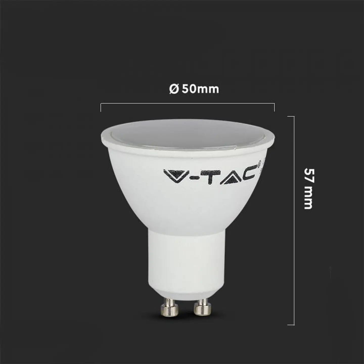 Lâmpada LED Spotlight 5W GU10 110° V-TAC 3