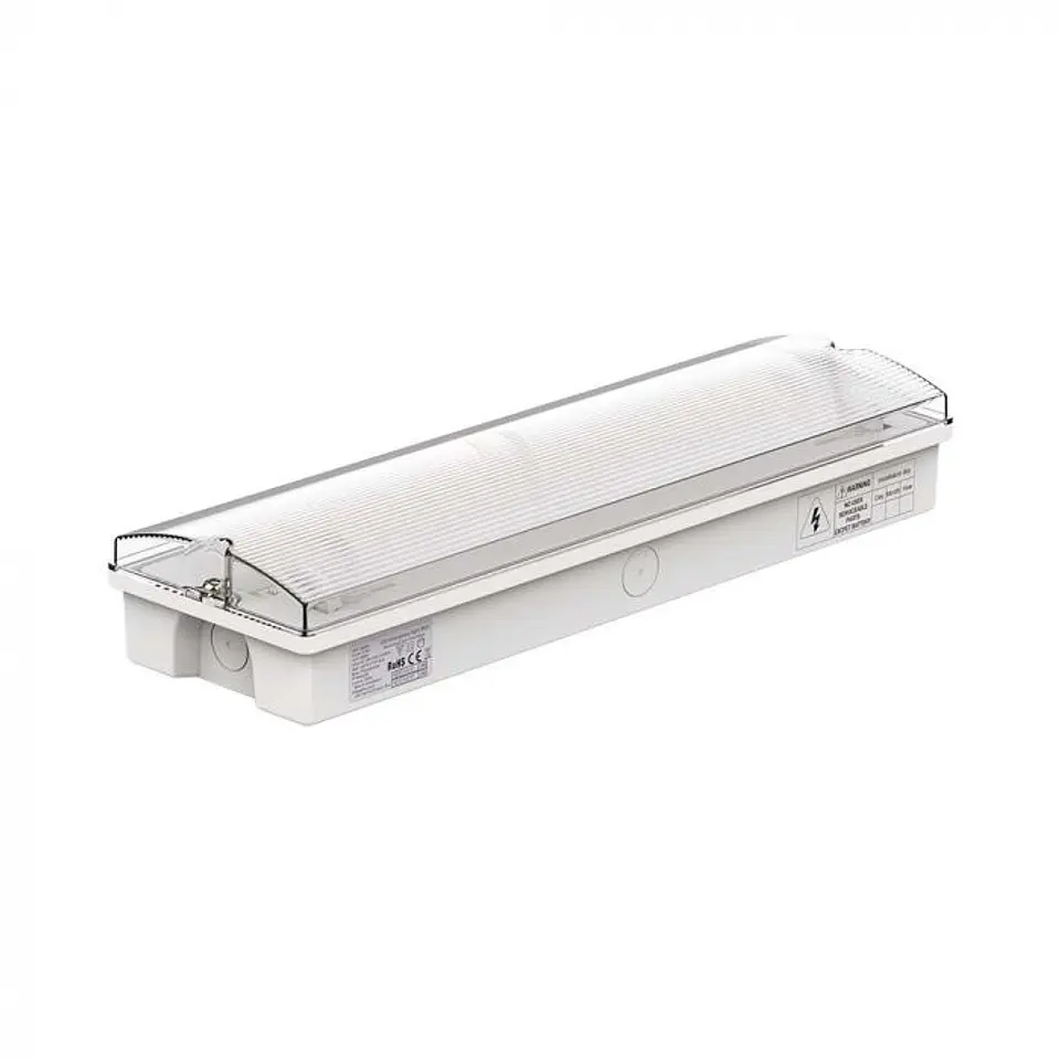 Pantalla de Emergencia con botón de autoprueba y control RF 6400K V-TAC 1