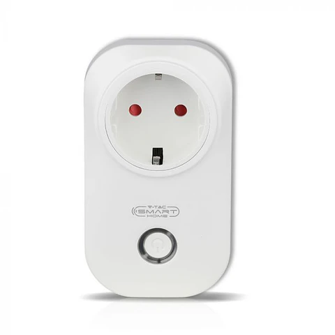 Enchufe con WIFI Plug EU, funciona con Amazon Alexa y Google Home V-TAC