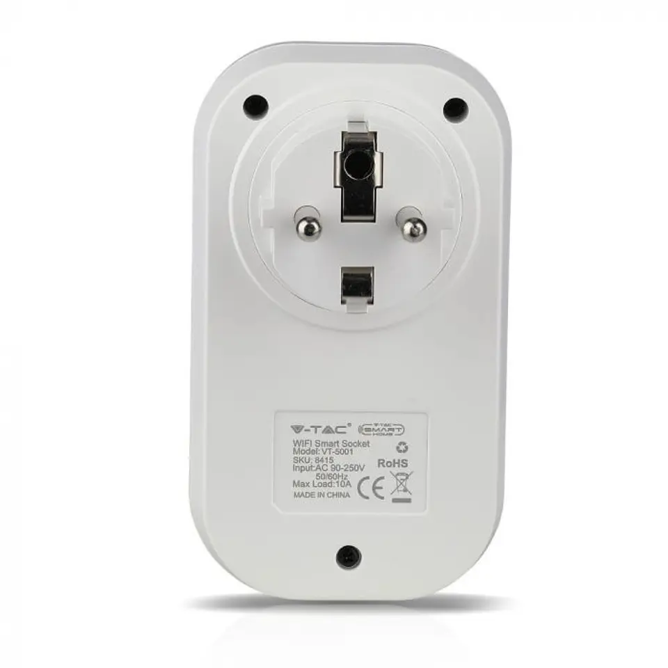 EU Plug Socket with WIFI, works with Amazon Alexa & Google Home V-TAC 3