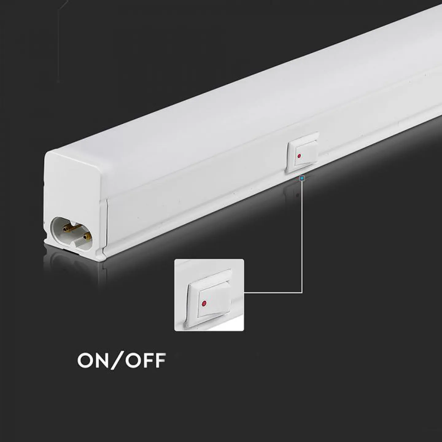 Régua LED T5 Chip Samsung 4W 300mm V-TAC 7