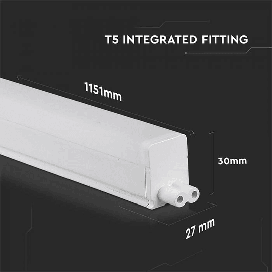 Regla LED T5 Chip Samsung 16W 1200mm V-TAC