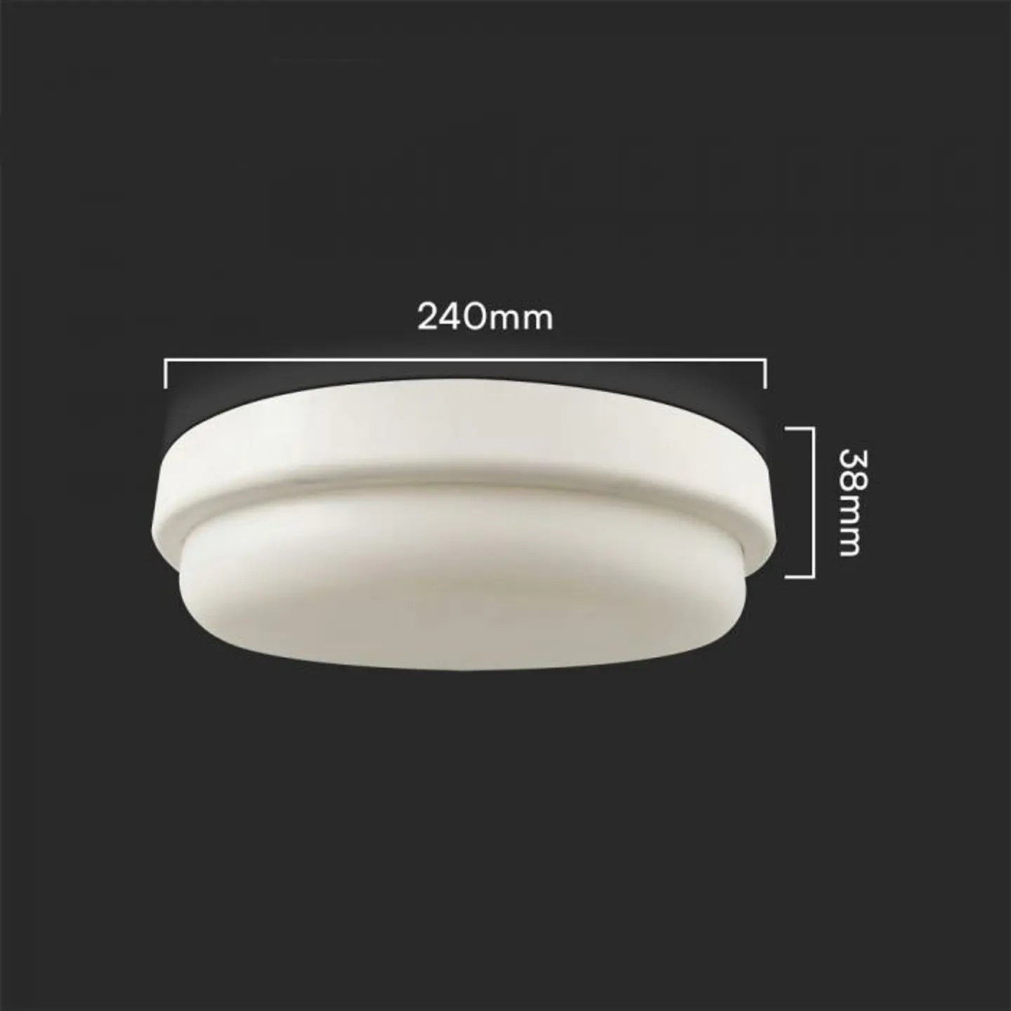 Bulkhead LED 24W 240mm 4000K IP54 V-TAC 2