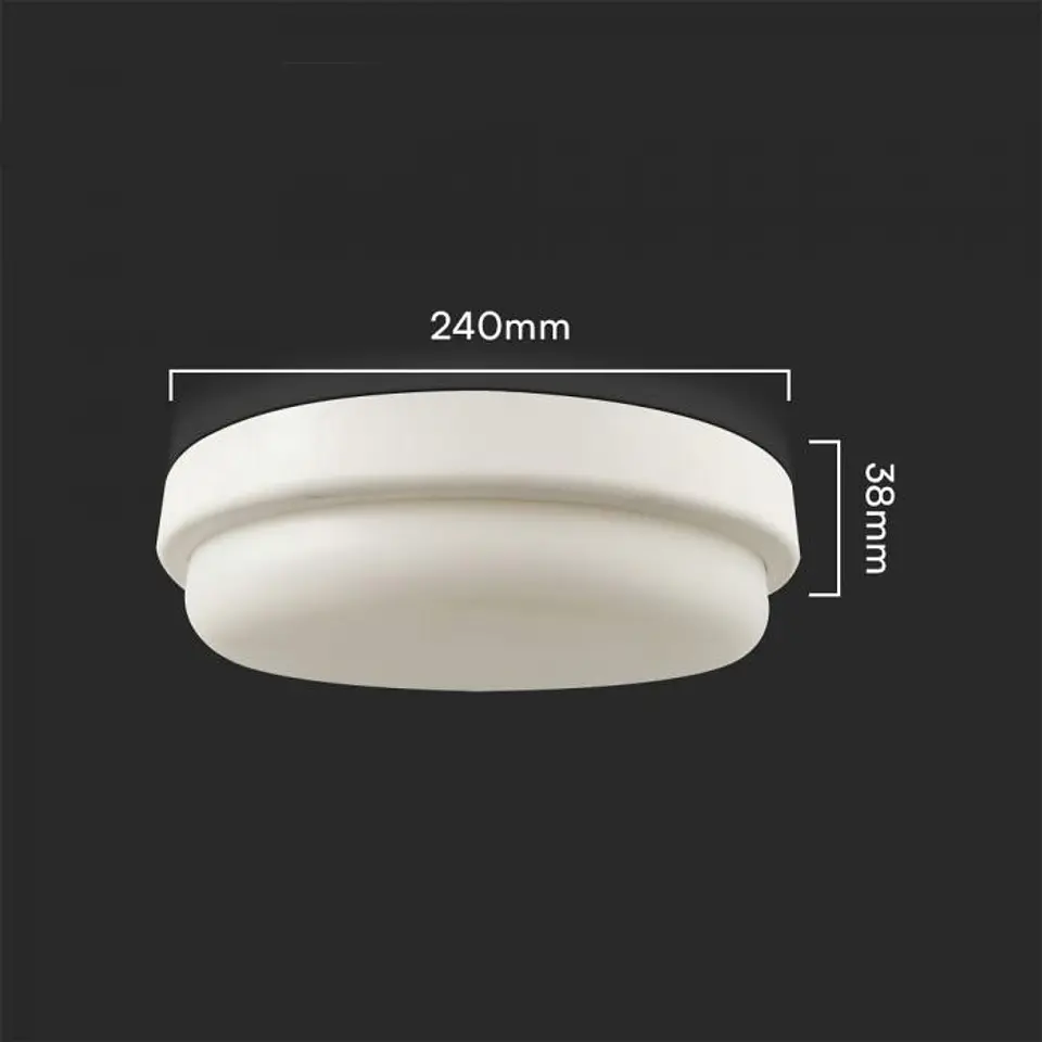 Bulkhead LED 24W 240mm 4000K IP54 V-TAC 2