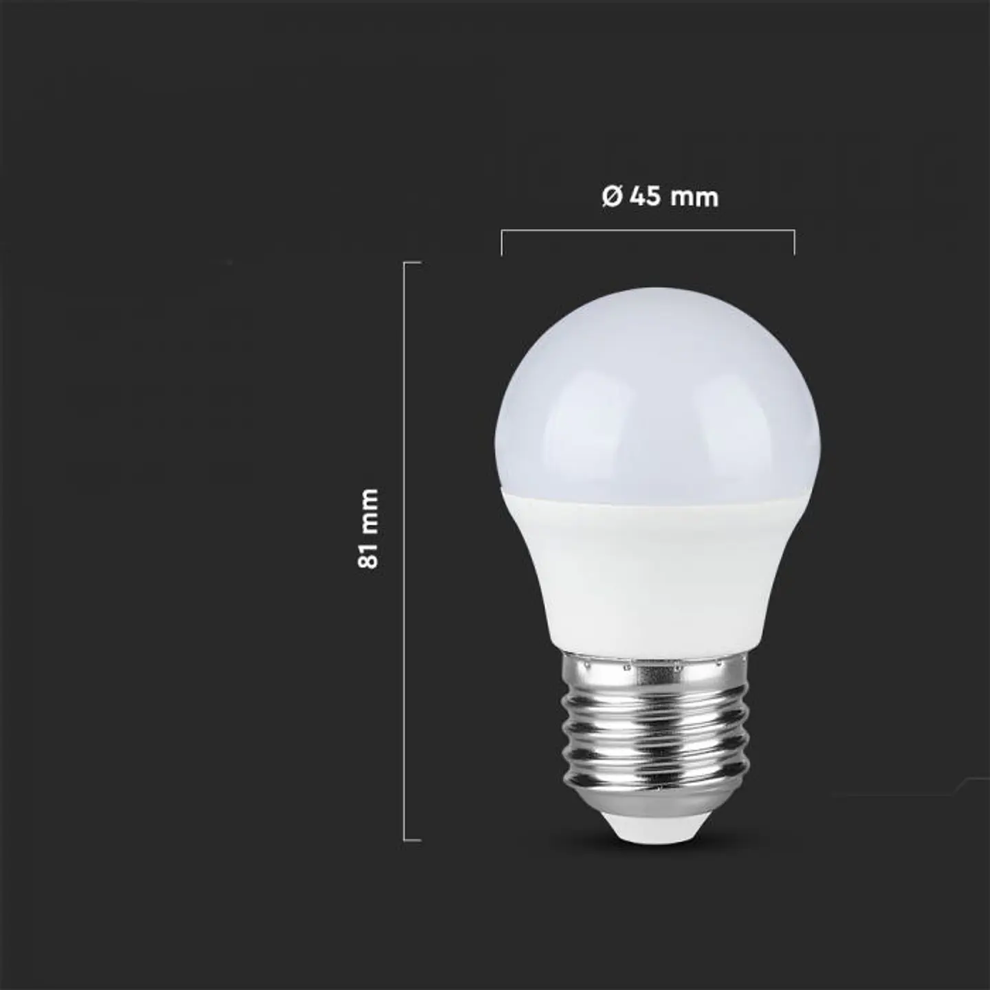 Lamp LED 4W E27 G45 V-TAC 2
