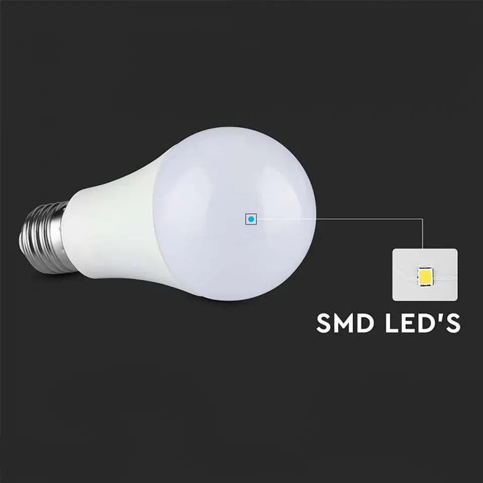 Bombilla LED Thermal plastic 8.5W E27 A60 V-TAC 6