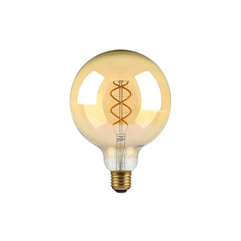 Bombilla filamento LED G125 5W 2200K E27 âmbar V-TAC