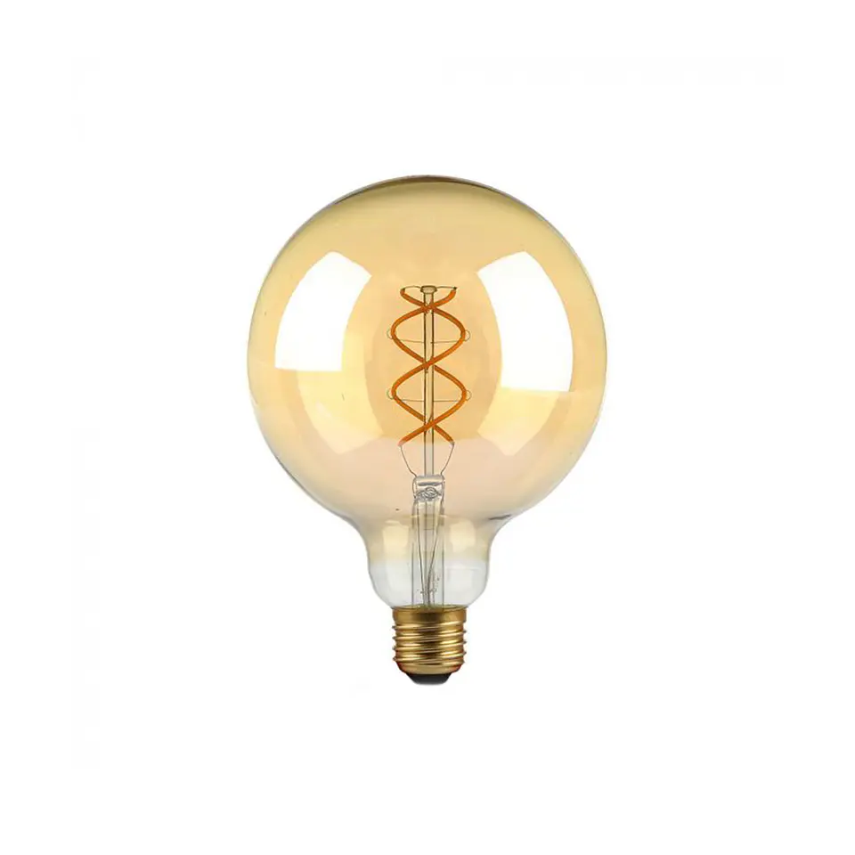 Bombilla filamento LED G125 5W 2200K E27 âmbar V-TAC 1