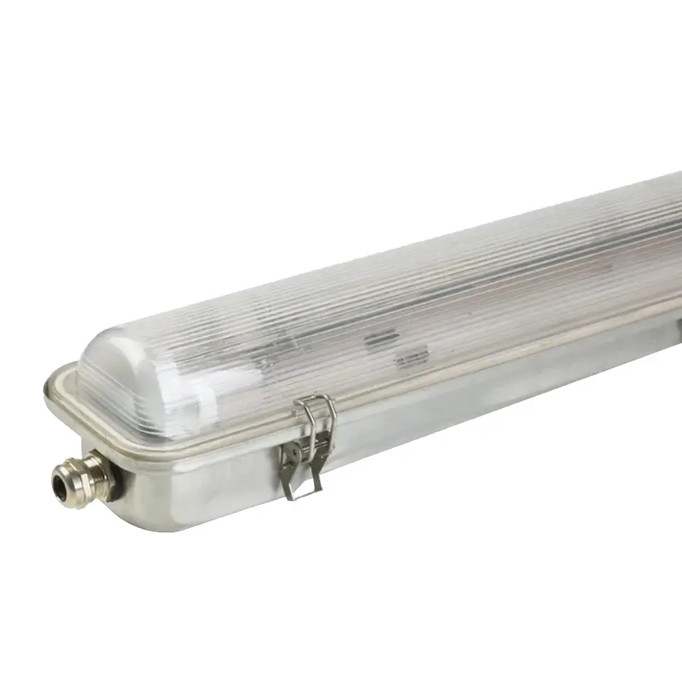 Pantalla Estanca acero inoxidable con difusor de policarbonato IP65 byWATT 1