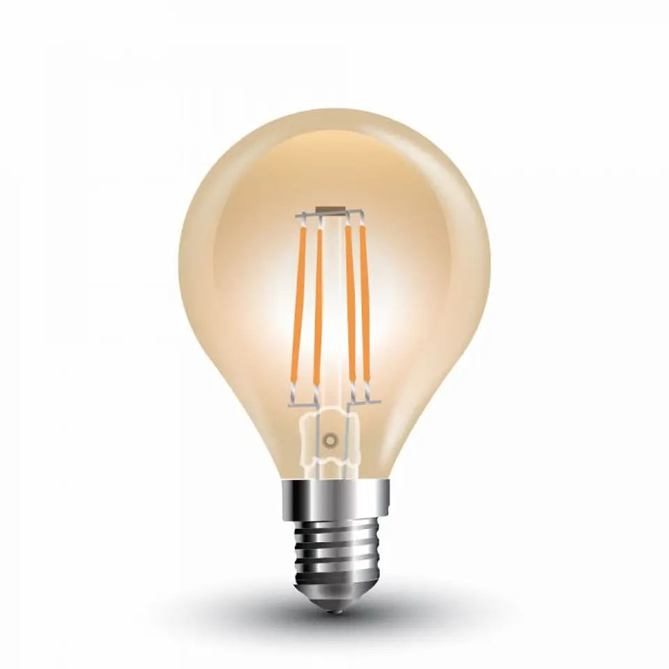 Lâmpada LED de filamento 4W 2200K E14 T45 âmbar V-TAC 2