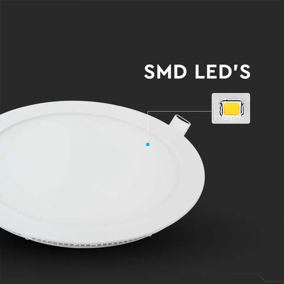 Downlight de encastrar redondo LED 18W 2700K V-TAC 3