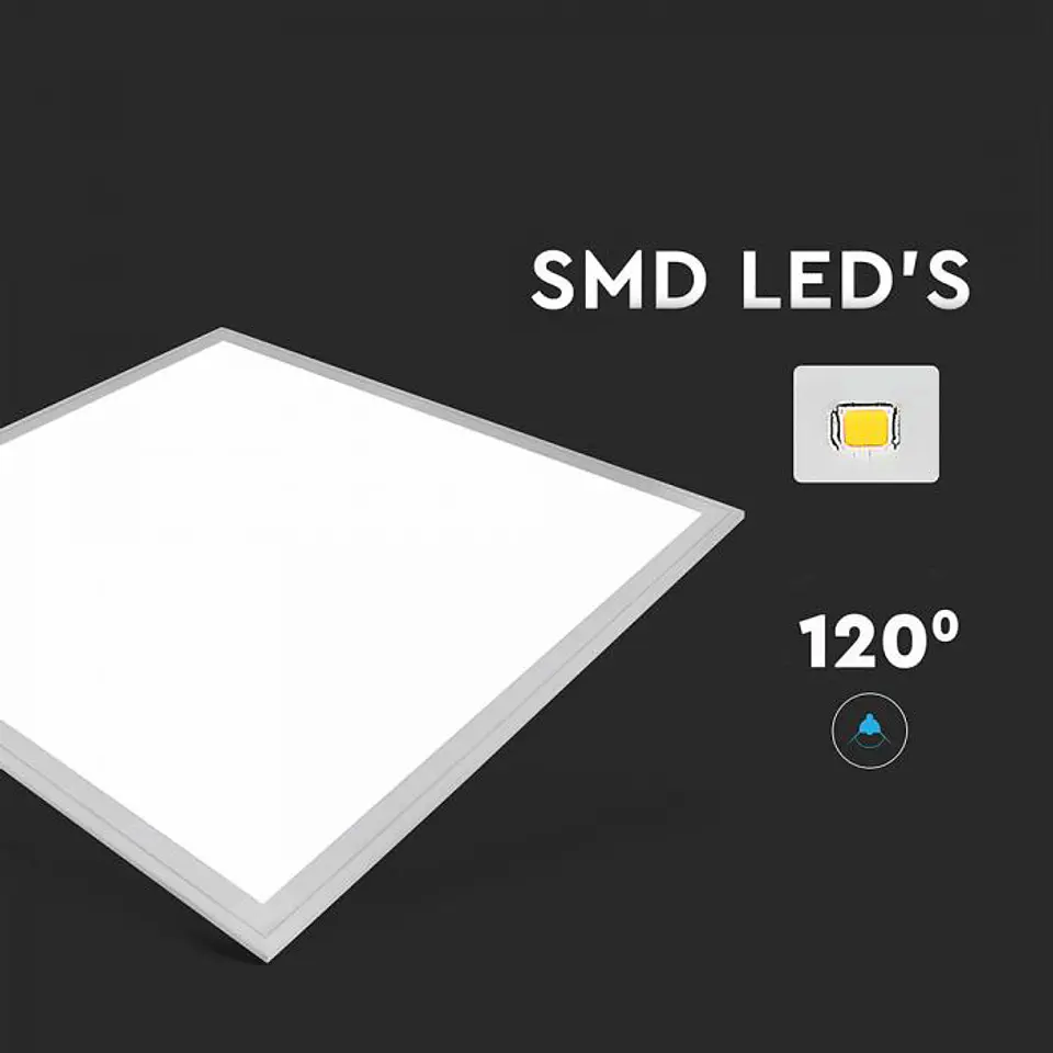 Square Recessed LED Panel 40W 600X600mm V-TAC 5