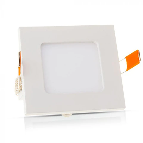 Downlight LED de encastrar quadrado 6W 4000K 120X120mm V-TAC