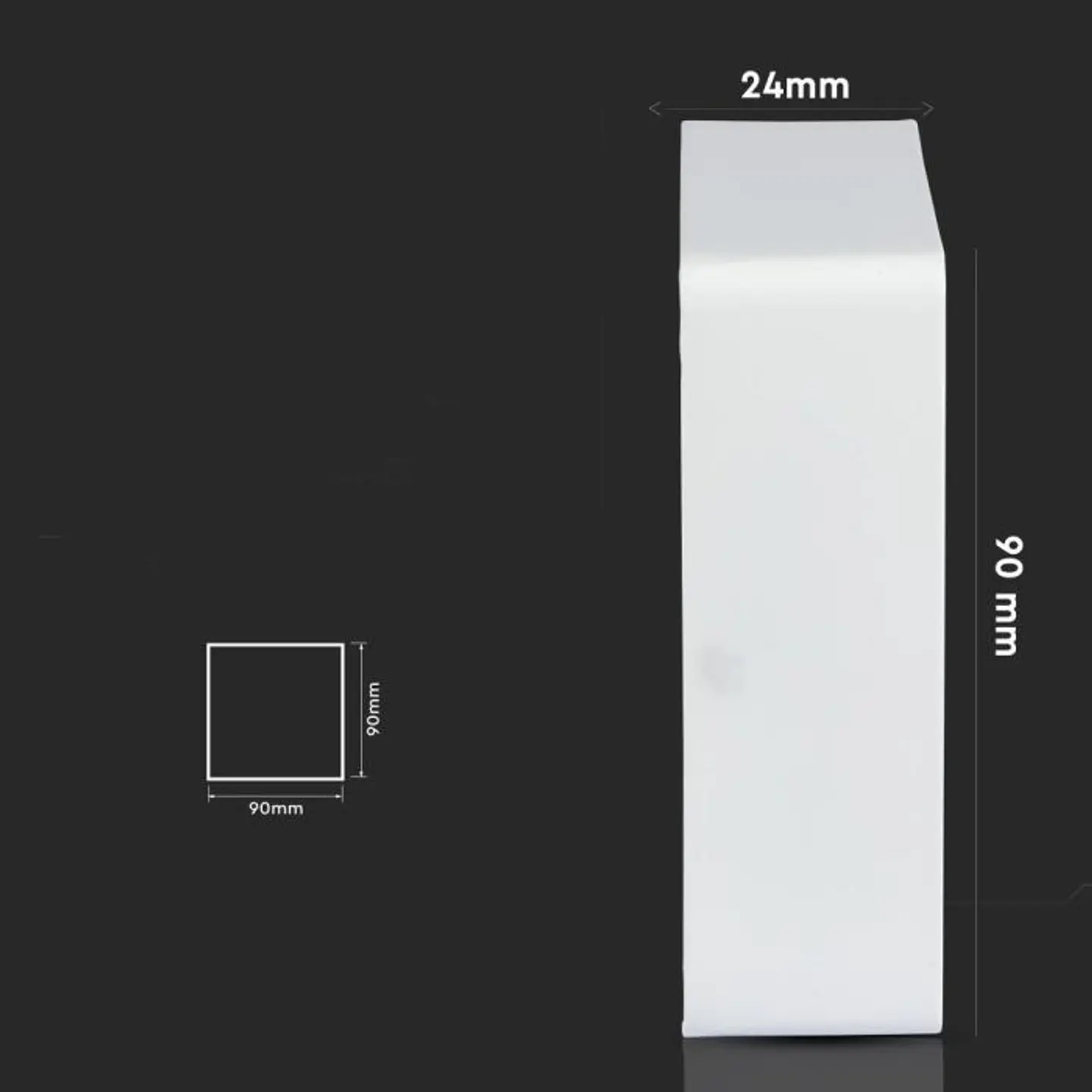Square LED Surface Downlight 6W 4500K 90X90mm V-TAC 5