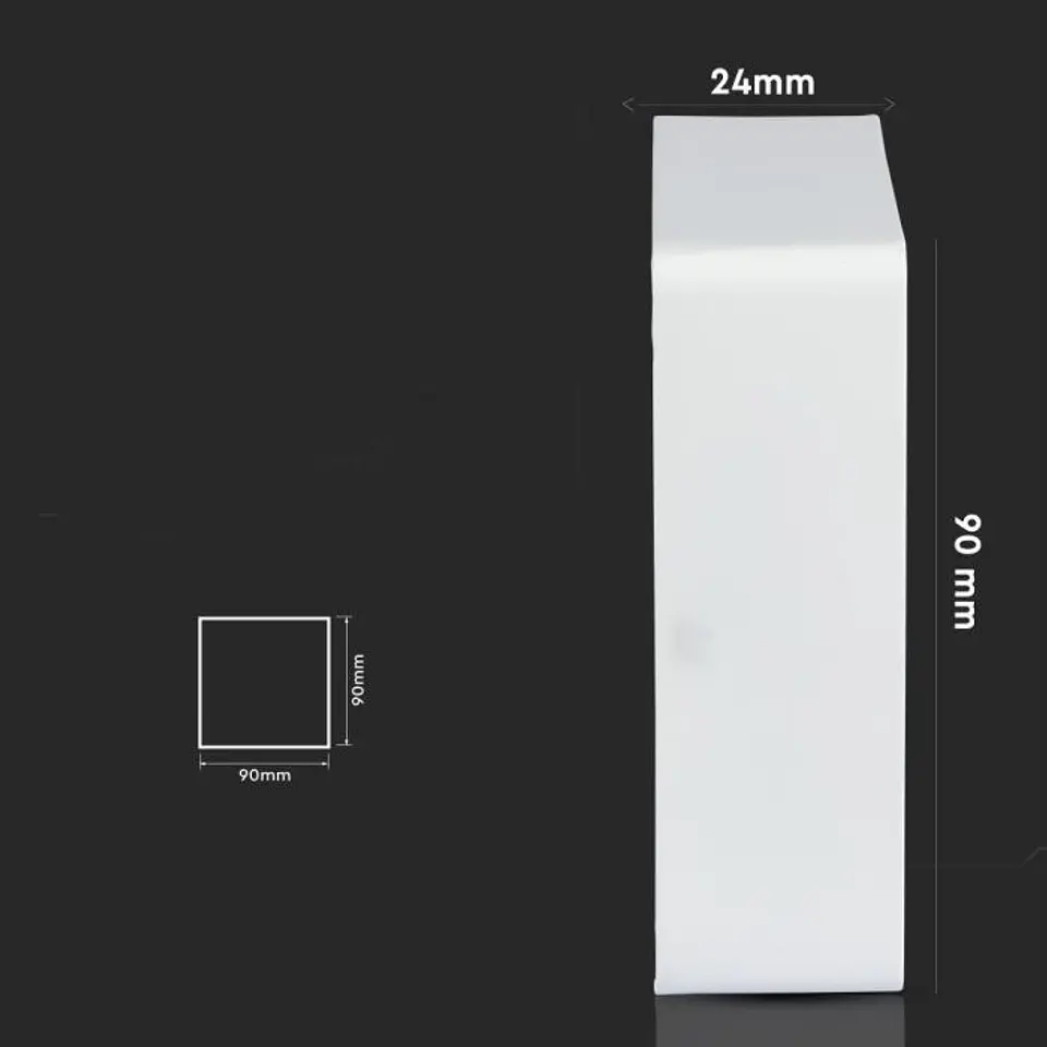 Square LED Surface Downlight 6W 4500K 90X90mm V-TAC 5