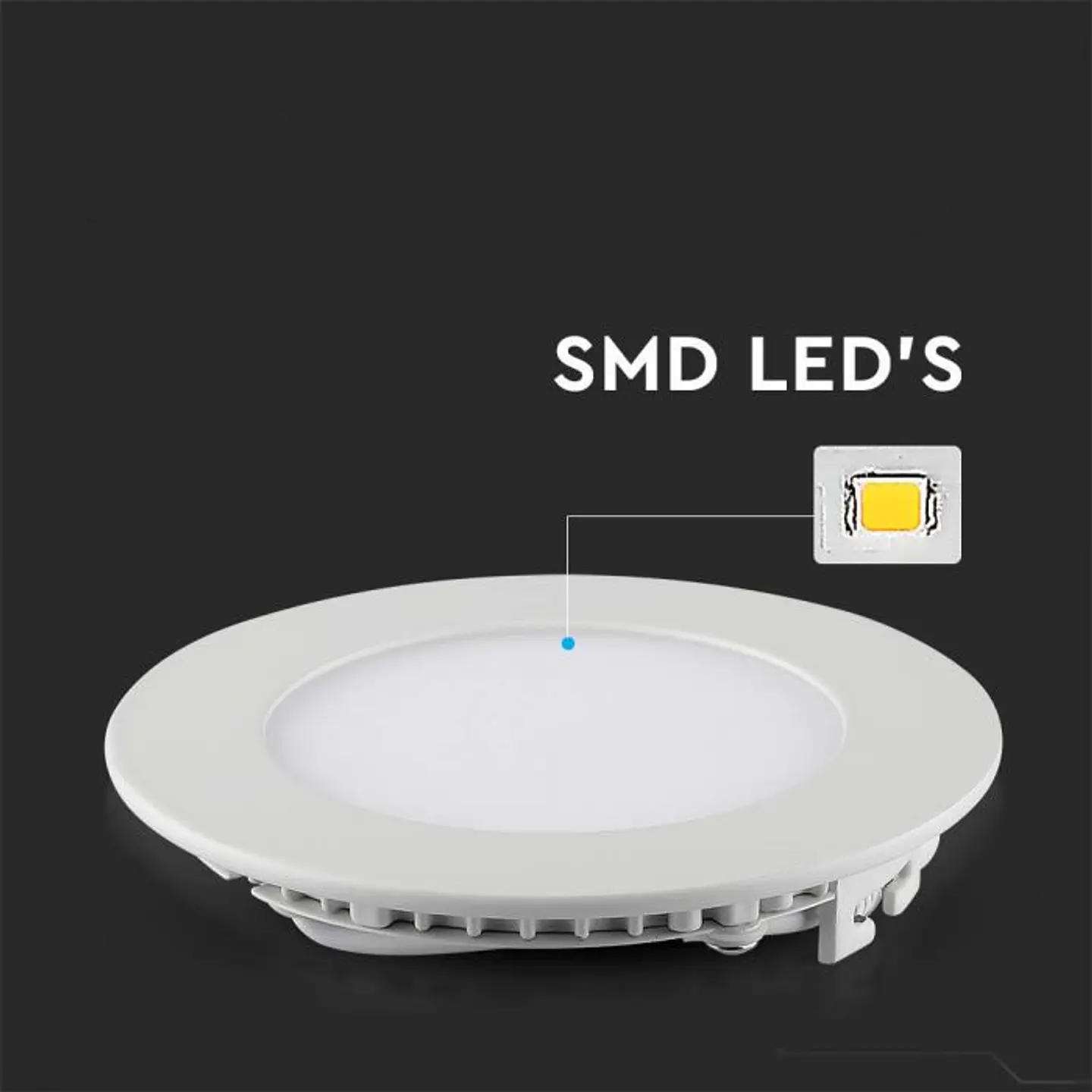 Downlight LED de encastrar redondo 18W V-TAC 6