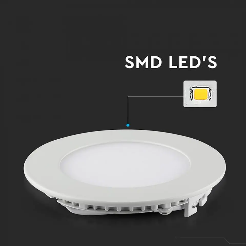 Downlight LED de encastrar redondo 24W 6400K V-TAC 5