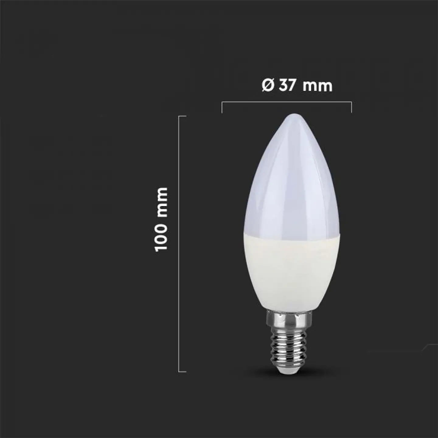 LED candle bulb 4.5W 6500K E14 V-TAC 3