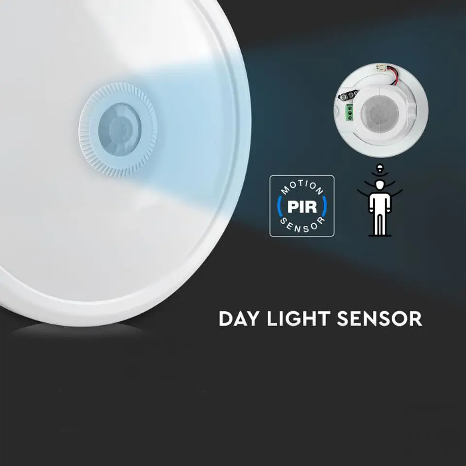 DOME 12W LED ceiling light with motion sensor V-TAC  8