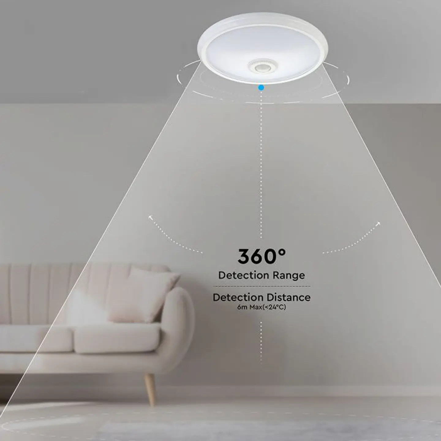 DOME 12W LED ceiling light with motion sensor V-TAC  10