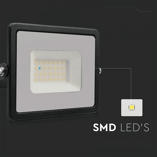 Projetor LED SMD 30W 6500K IP65 Preto V-TAC