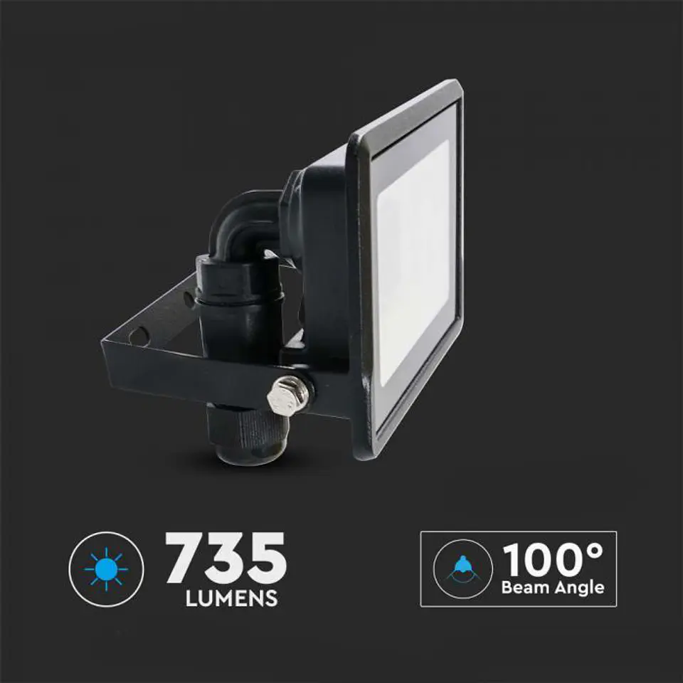 Projetor LED Chip Samsung Direct Connection 10W 6500K Preto V-TAC 5