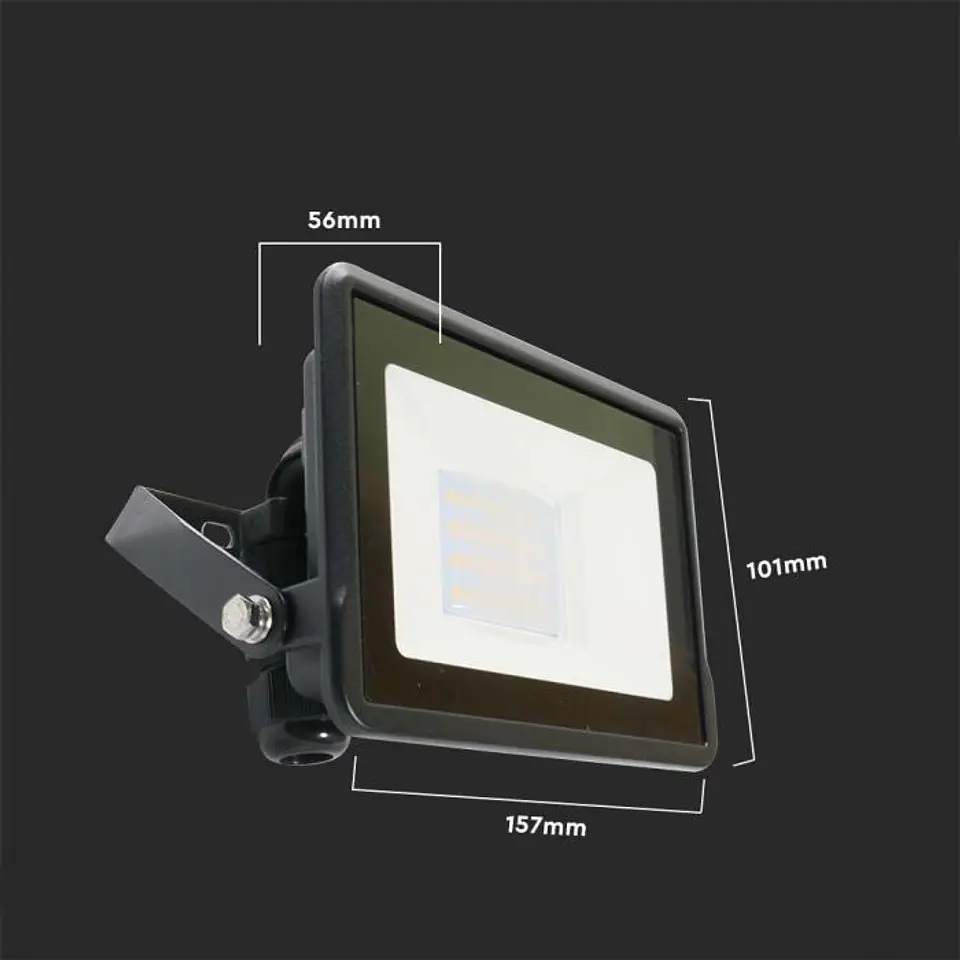 LED Floodlight Chip Samsung Direct Connection 20W 4000K Black V-TAC 4