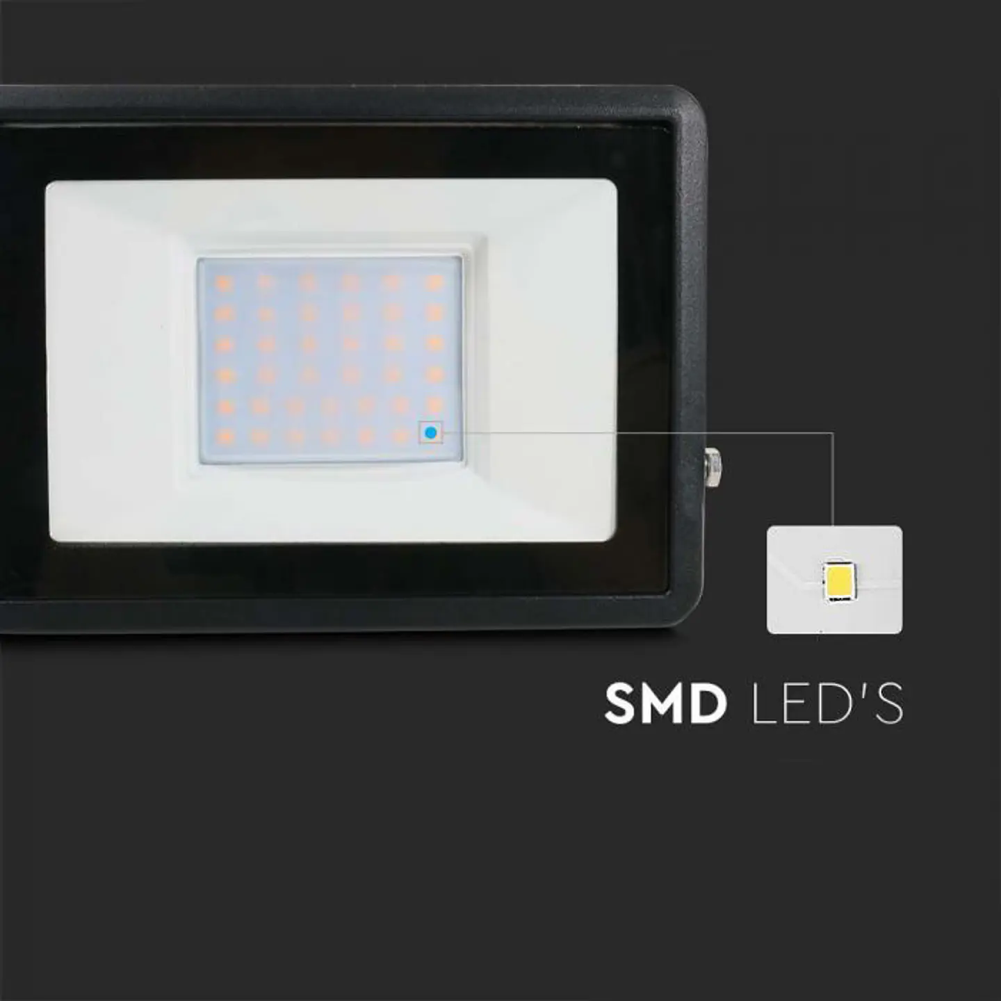 Proyector LED Chip Samsung Direct Connection 30W 6500K Negro V-TAC 5