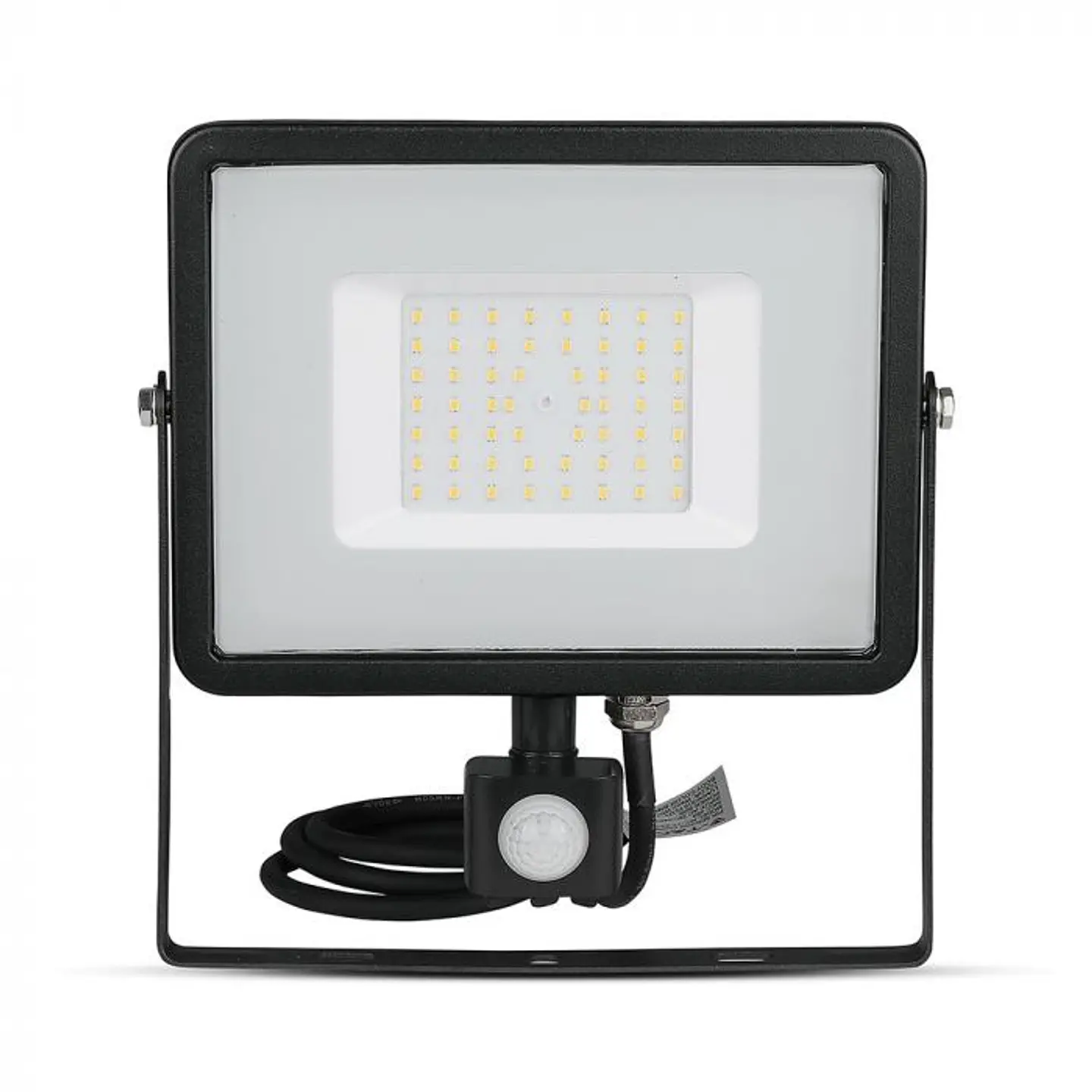 Projetor LED SMD Chip Samsung c/sensor PIR 50W corpo Preto V-TAC 2