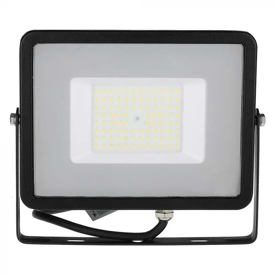 Projetor SMD LED Chip Samsung 50W 6500K Corpo Preto/Vidro Cinza V-TAC 2