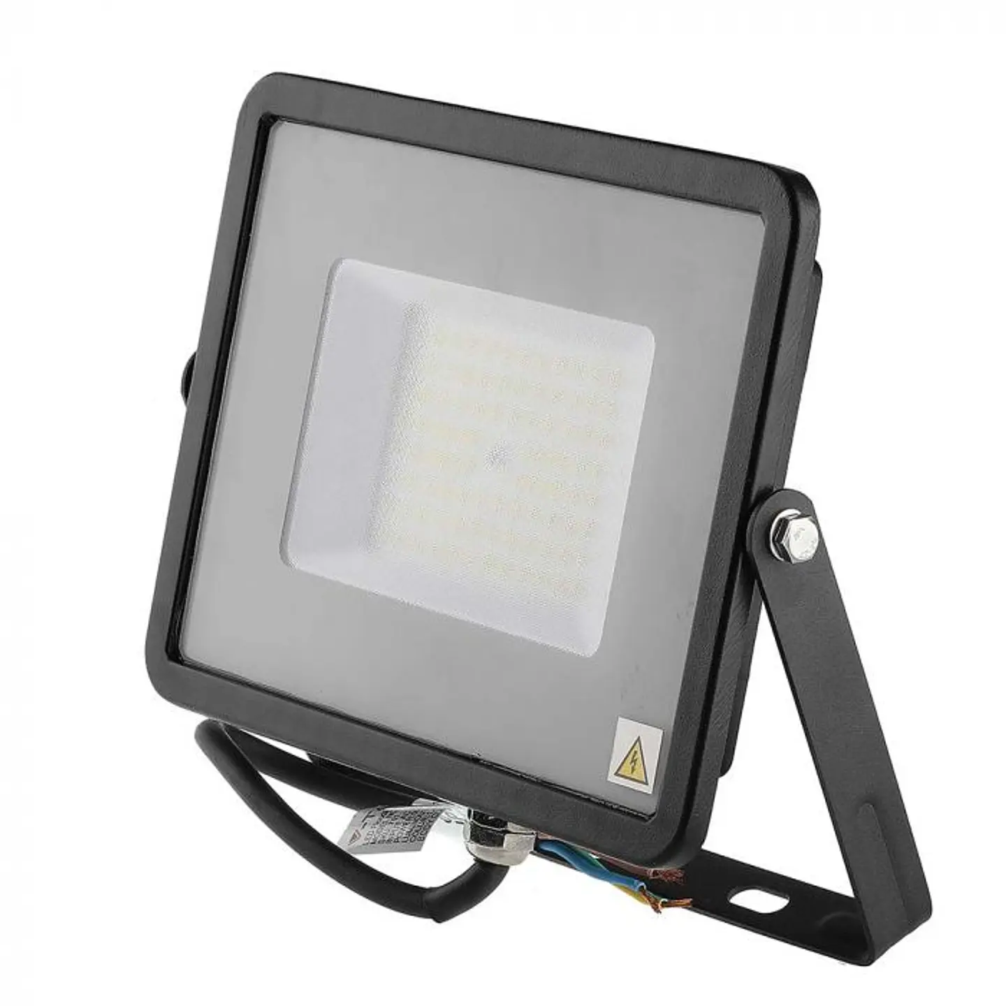 Projetor SMD LED Chip Samsung 50W 6500K Corpo Preto/Vidro Cinza V-TAC 1