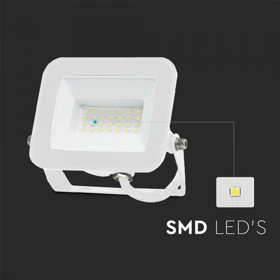 Proyector LED Chip Samsung 20W 4000K Blanco V-TAC 3