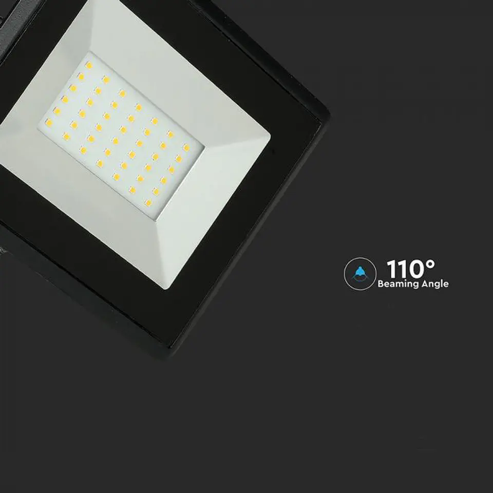 Projetor LED SMD E-Series 50W 3000K Preto V-TAC 8