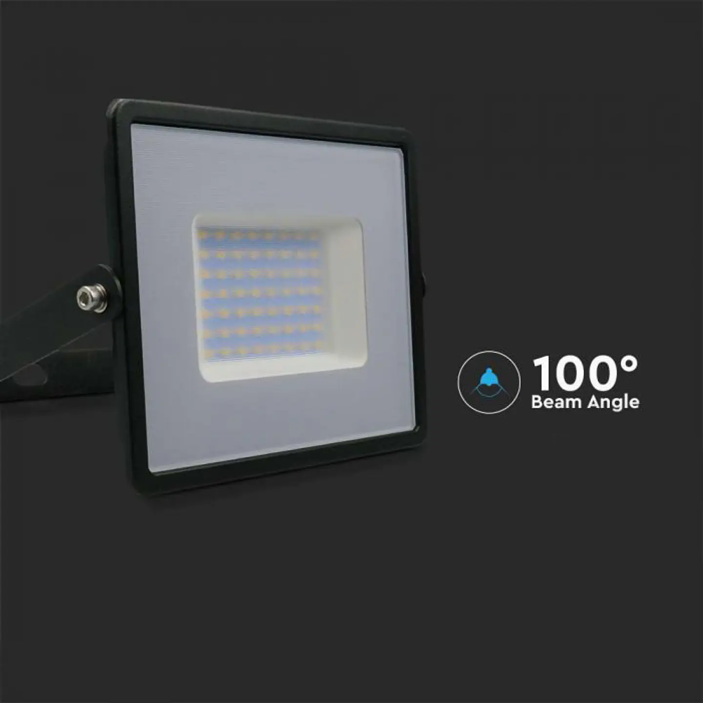 Proyector LED SMD E-Series 50W Cuerpo Negro/Vidrio Gris V-TAC 3