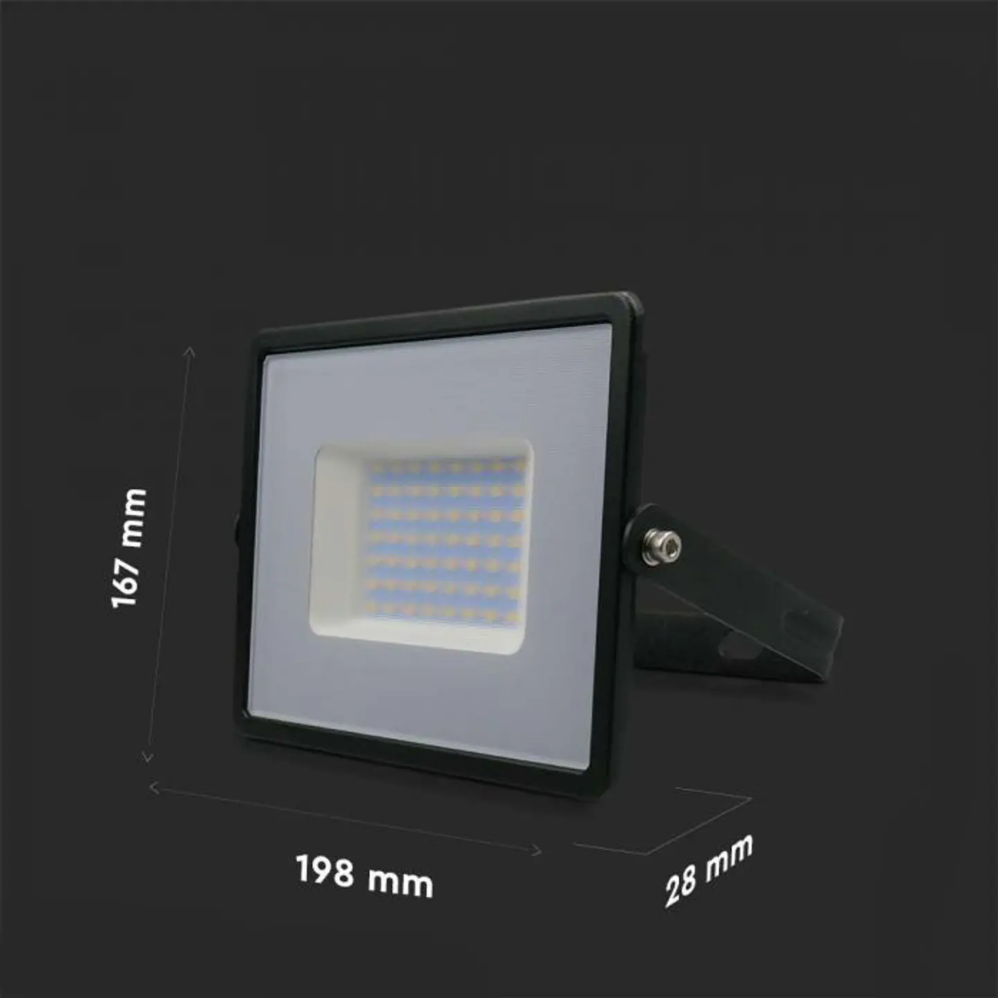 Proyector LED SMD E-Series 50W Cuerpo Negro/Vidrio Gris V-TAC 2