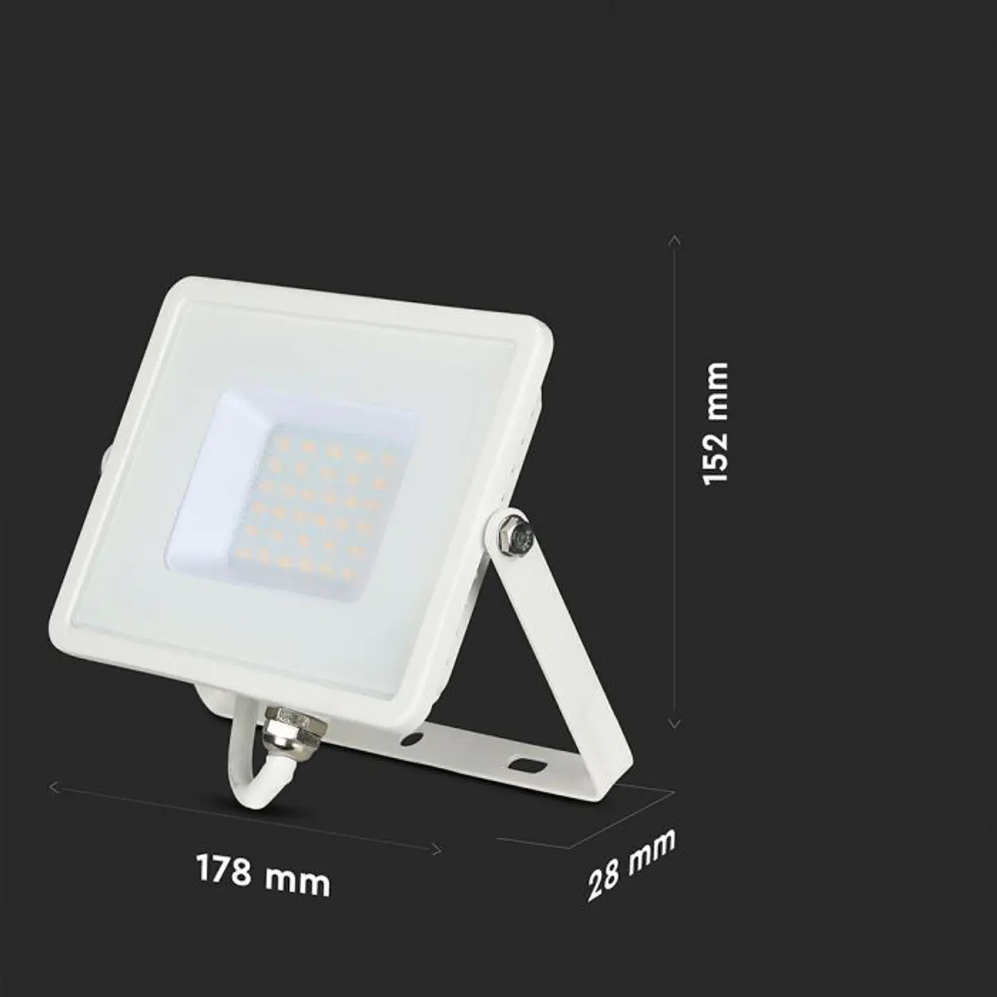 Projetor LED SMD Chip Samsung 30W 3000K Branco V-TAC 7