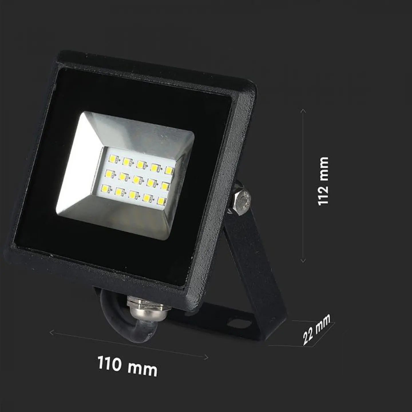 Proyector LED SMD 10W Negro V-TAC 7