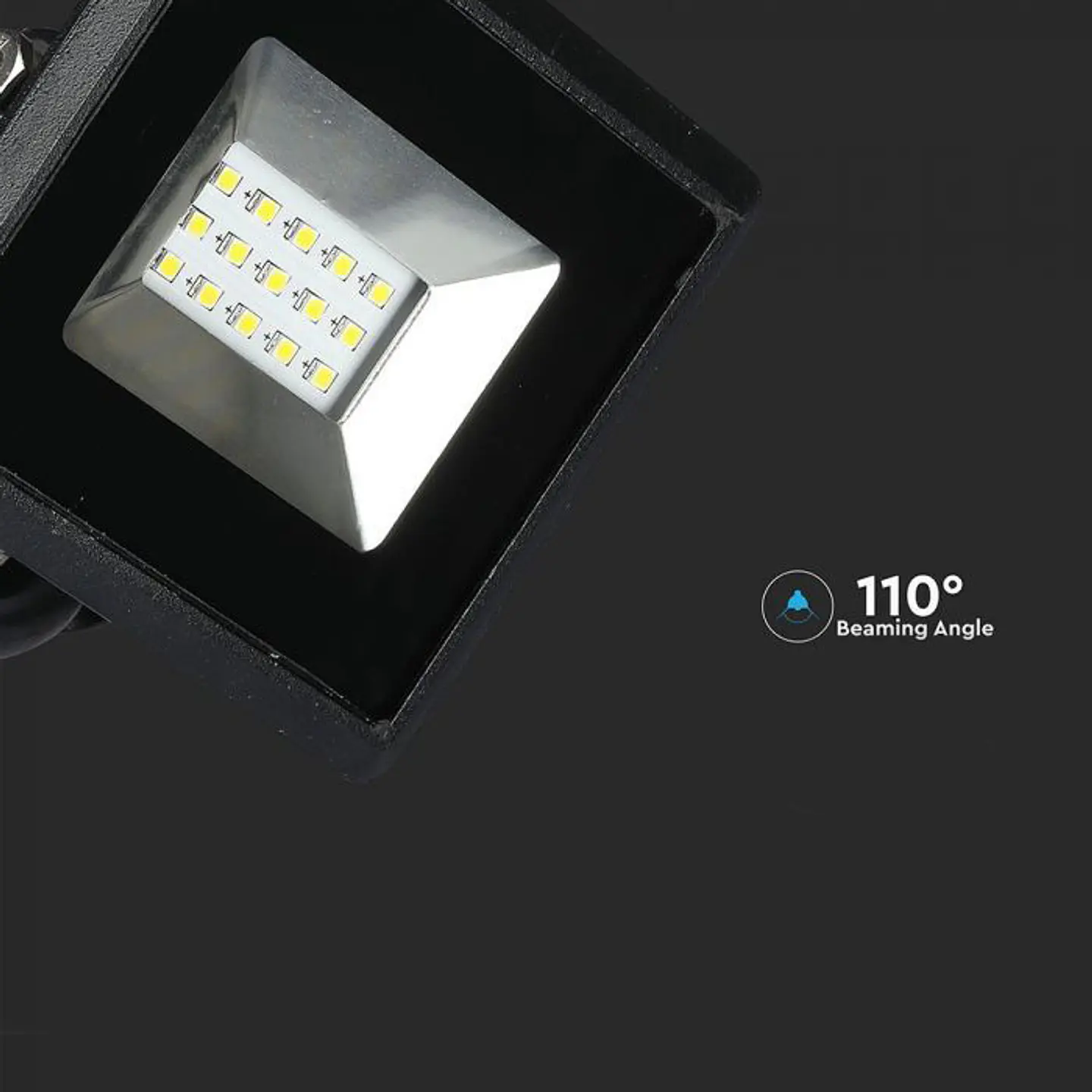 Proyector LED SMD 10W Negro V-TAC 9