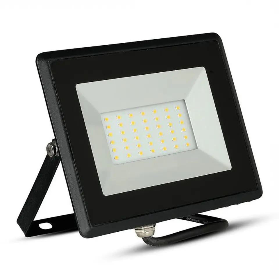 Projetor LED SMD E-Series 50W 3000K Preto V-TAC 1
