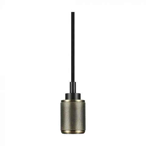 Lámpara Aluminio Bronce con 1m de alambre E27 V-TAC