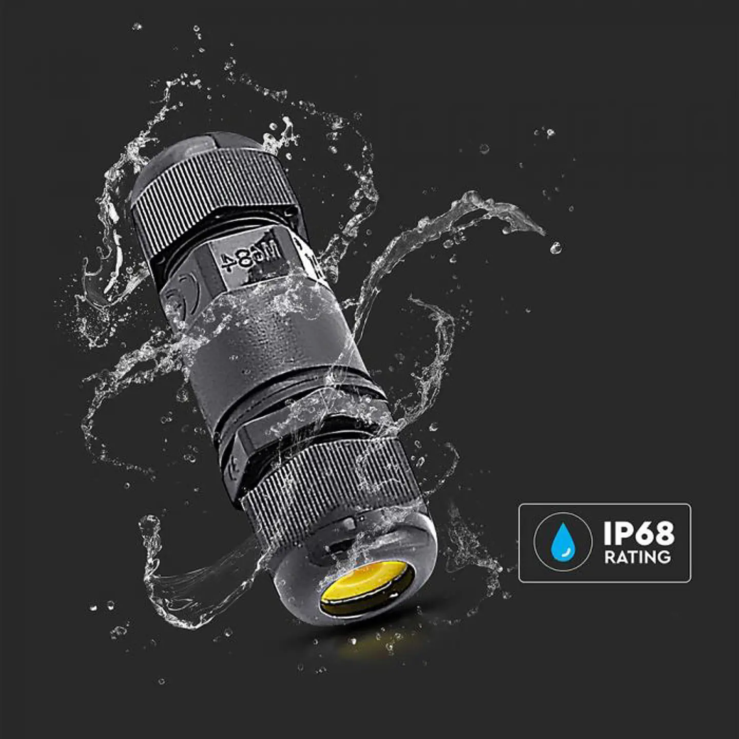 Waterproof terminal, diameter 5-9mm, IP68 V-TAC 4