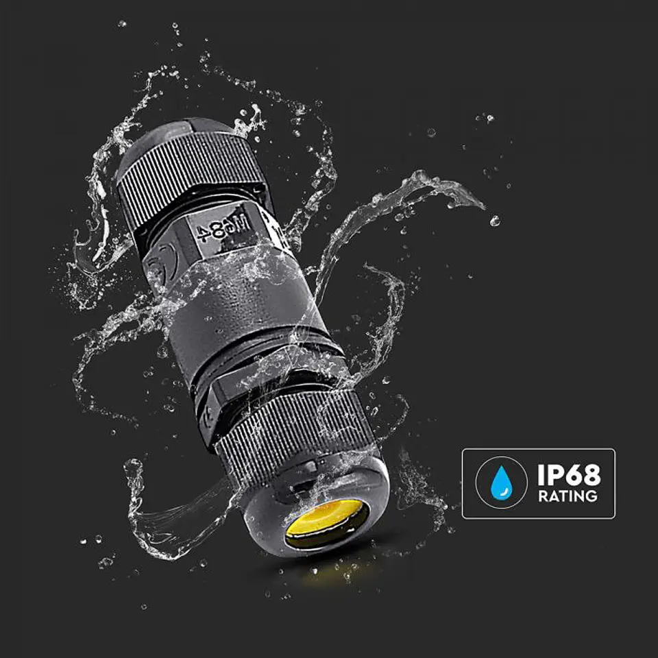 Waterproof terminal, diameter 5-9mm, IP68 V-TAC 4