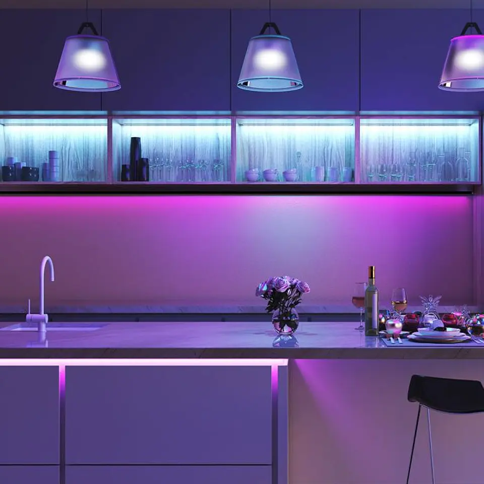 Kit de Fita LED 15W/M RGB+3IN1 EU PLUG V-TAC 8