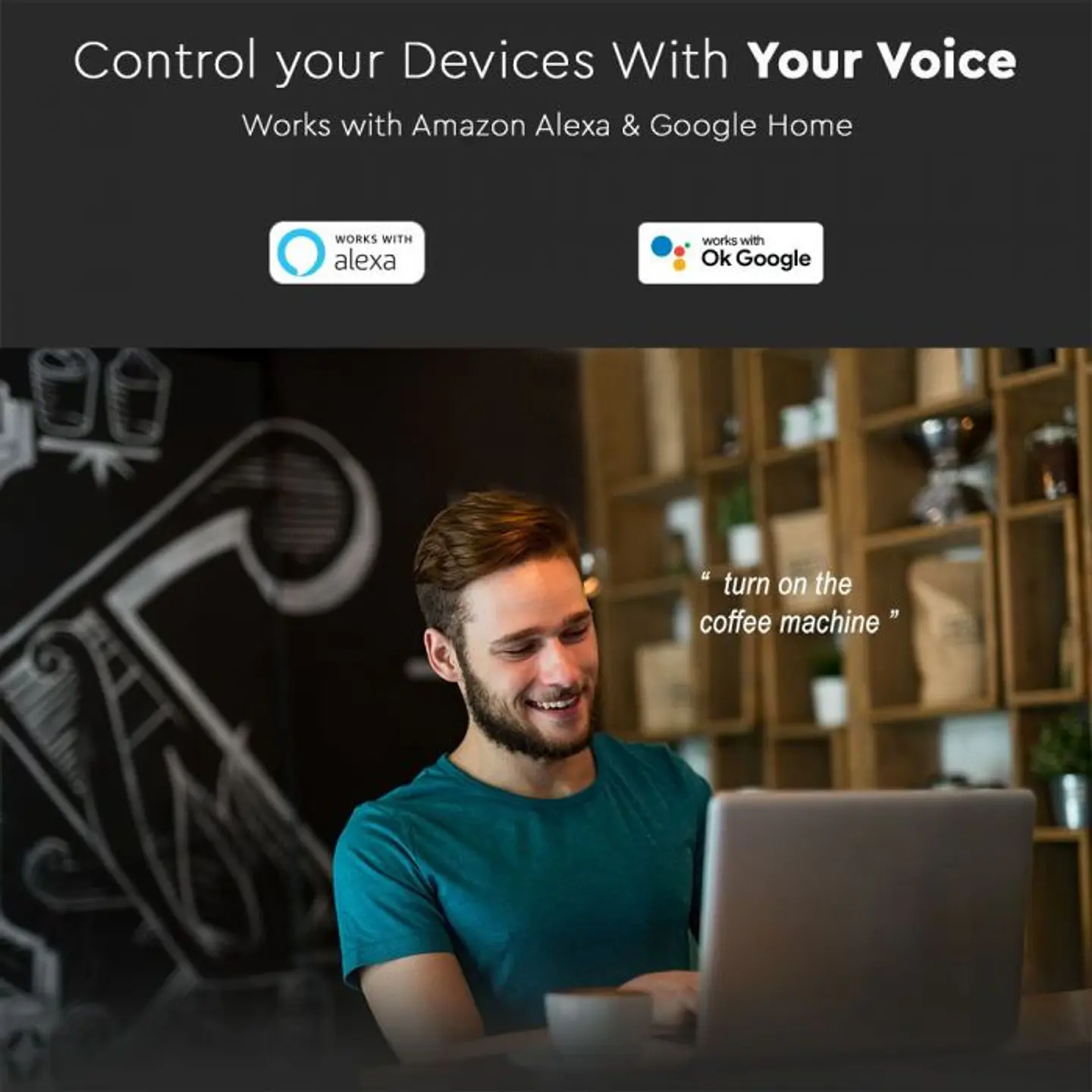 Enchufe con WIFI, funciona con Amazon Alexa y Google Home V-TAC 5