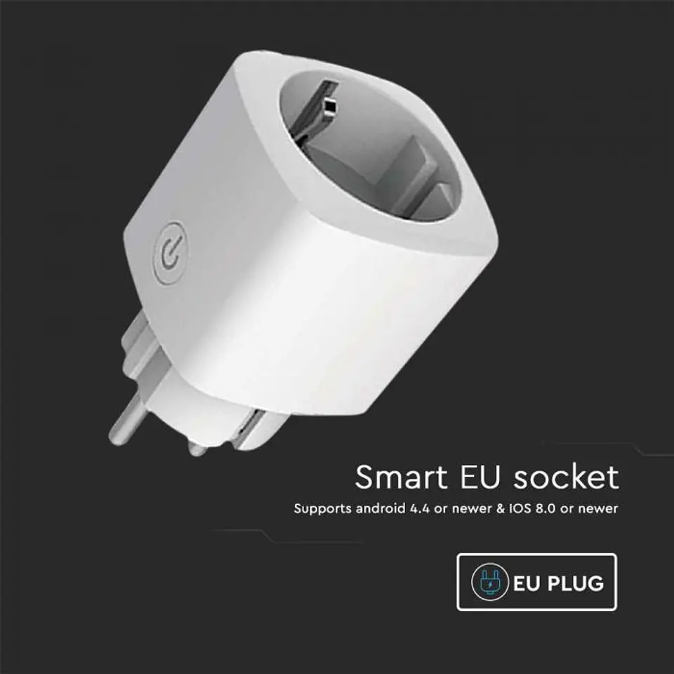 Enchufe con enchufe WIFI UE, funciona con Amazon Alexa y Google Home V-TAC 2