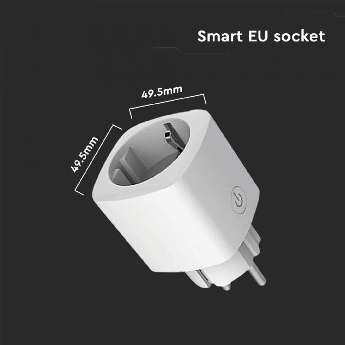 Enchufe con enchufe WIFI UE, funciona con Amazon Alexa y Google Home V-TAC 3